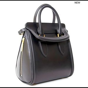 Alexander McQueen Large Black Leather Bag